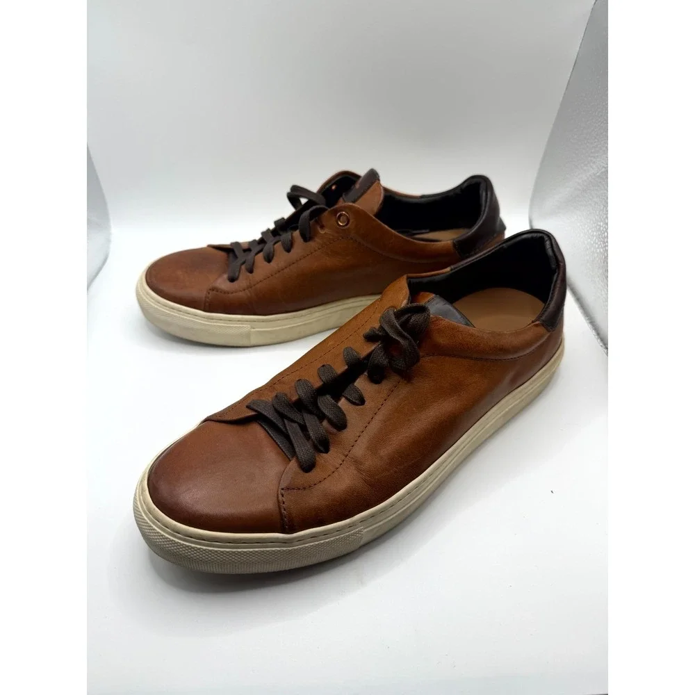 Good Man Brand Legend Lo Top‎ Mens 8 Sneaker Dark Vachetta Leather Casual Shoes